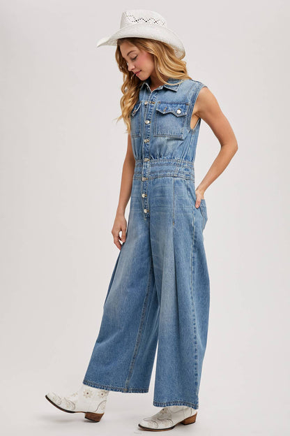 Not Your Basic Denim Jumpsuit