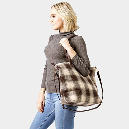 Buffalo Plaid Check   Weekender Tote Bag