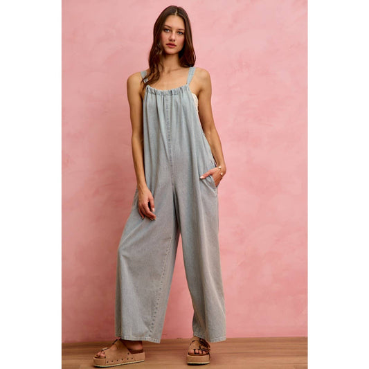 Tied & True Denim Romper