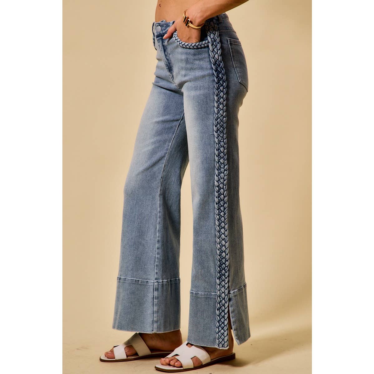 Carmen Braided Split Seam Jeans