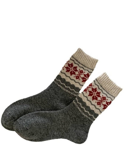 Thick & Cozy Snowflake Socks