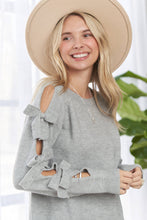 Load image into Gallery viewer, Macie Bow Sleeve Sweater