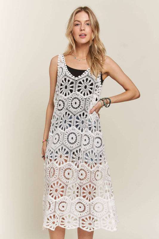 Sandra Crochet Cover-up Tunic