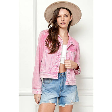 Abigail Pink Denim Jacket