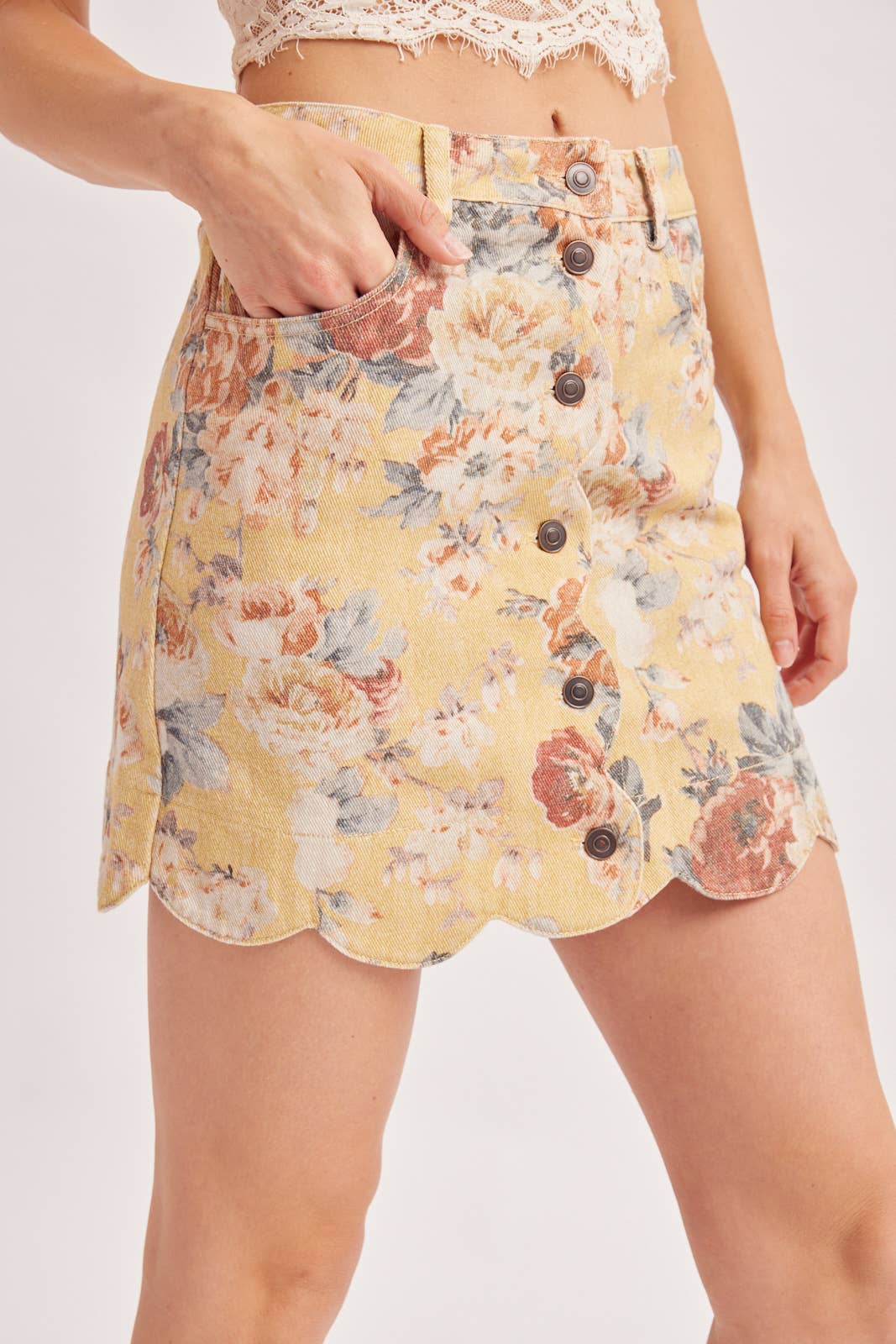 Golden Hour Denim Skirt