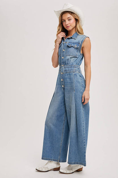 Not Your Basic Denim Jumpsuit