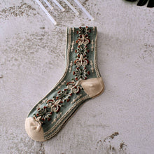 Load image into Gallery viewer, Retro Embossed Women&#39;s Socks