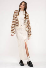 Load image into Gallery viewer, Blair Check &amp; Stripe Cardigan