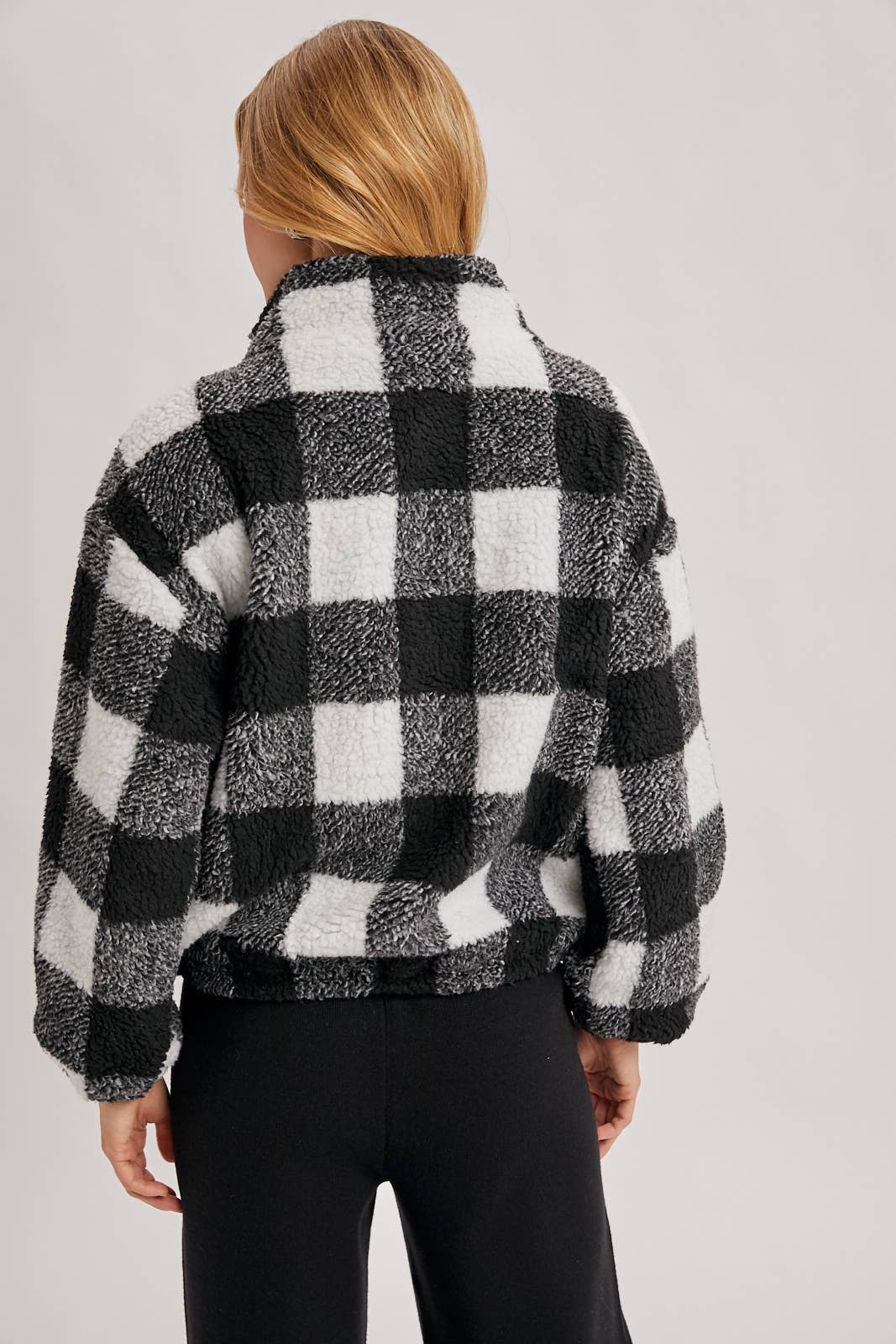 Highlander Plaid Half Zip Jacket