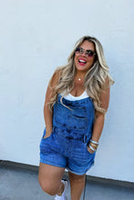 Load image into Gallery viewer, Blakeley Kaci Short Denim Overalls