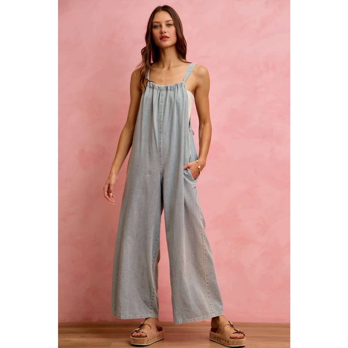 Tied & True Denim Romper