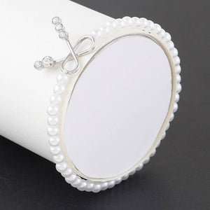 Bow Rhinestone Clasp Pearl Bracelet