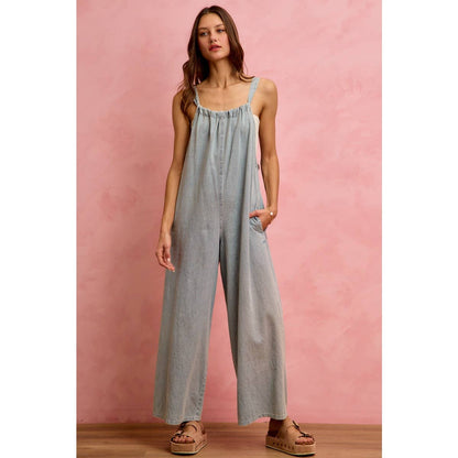 Tied & True Denim Romper