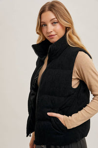 Hana Corded Puffer Vest