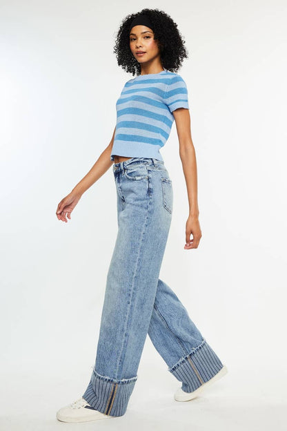 Kancan Jax Wide Cuffed Denim
