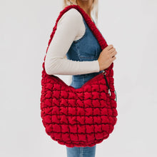 Load image into Gallery viewer, Carmen Quilted Hobo Tote Bag