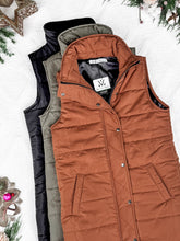 Load image into Gallery viewer, IN STOCK Harlow Long Vest - Cinnamon