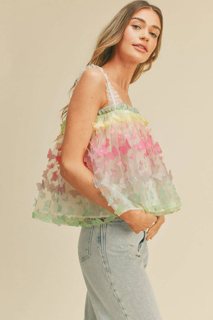 Butterfly Kisses 3D Top
