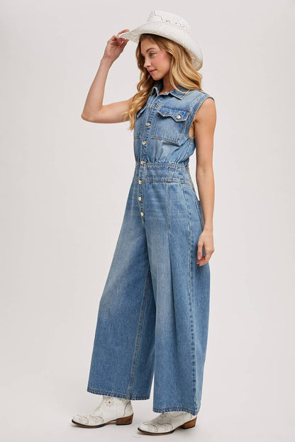Not Your Basic Denim Jumpsuit