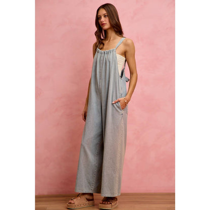 Tied & True Denim Romper