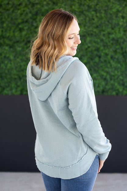 IN STOCK Vintage Wash Beach Hoodie - Seabreeze