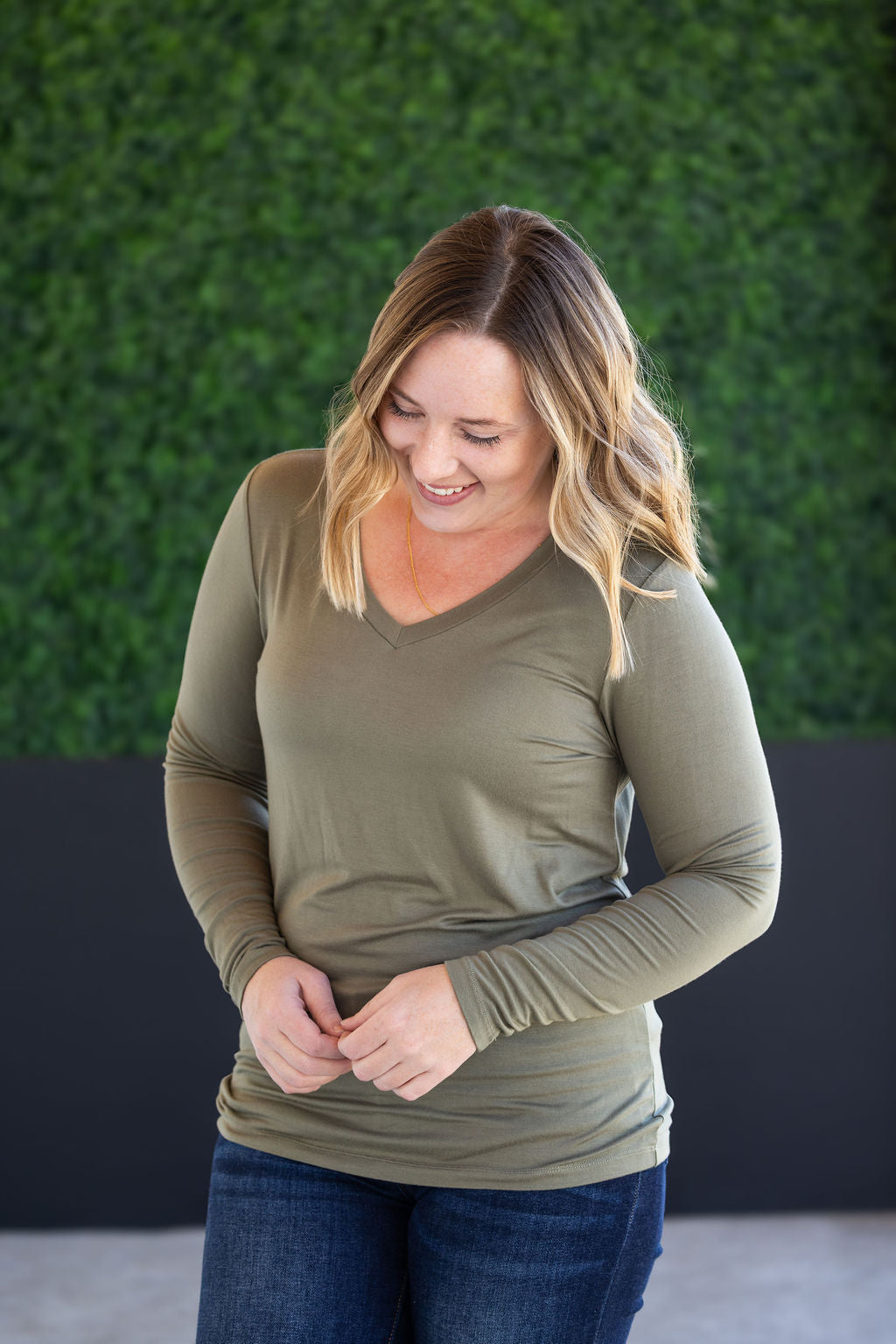 IN STOCK Larissa Long Sleeve - Olive