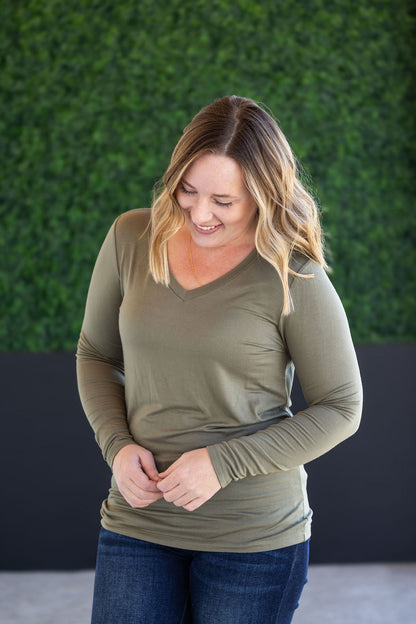 IN STOCK Larissa Long Sleeve - Olive