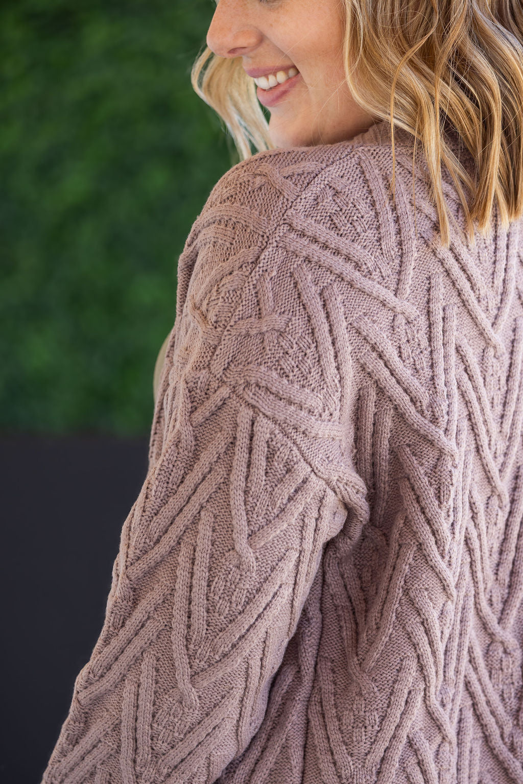 Brooklyn Button Sweater Cardigan - Light Mocha