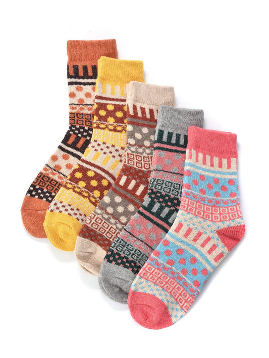 Bohemian Wool-Blend Socks