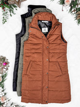 Load image into Gallery viewer, IN STOCK Harlow Long Vest - Black