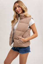 Load image into Gallery viewer, Hana Corded Puffer Vest