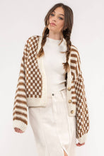 Load image into Gallery viewer, Blair Check &amp; Stripe Cardigan