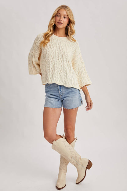 Clarice Cable Knit Sweater