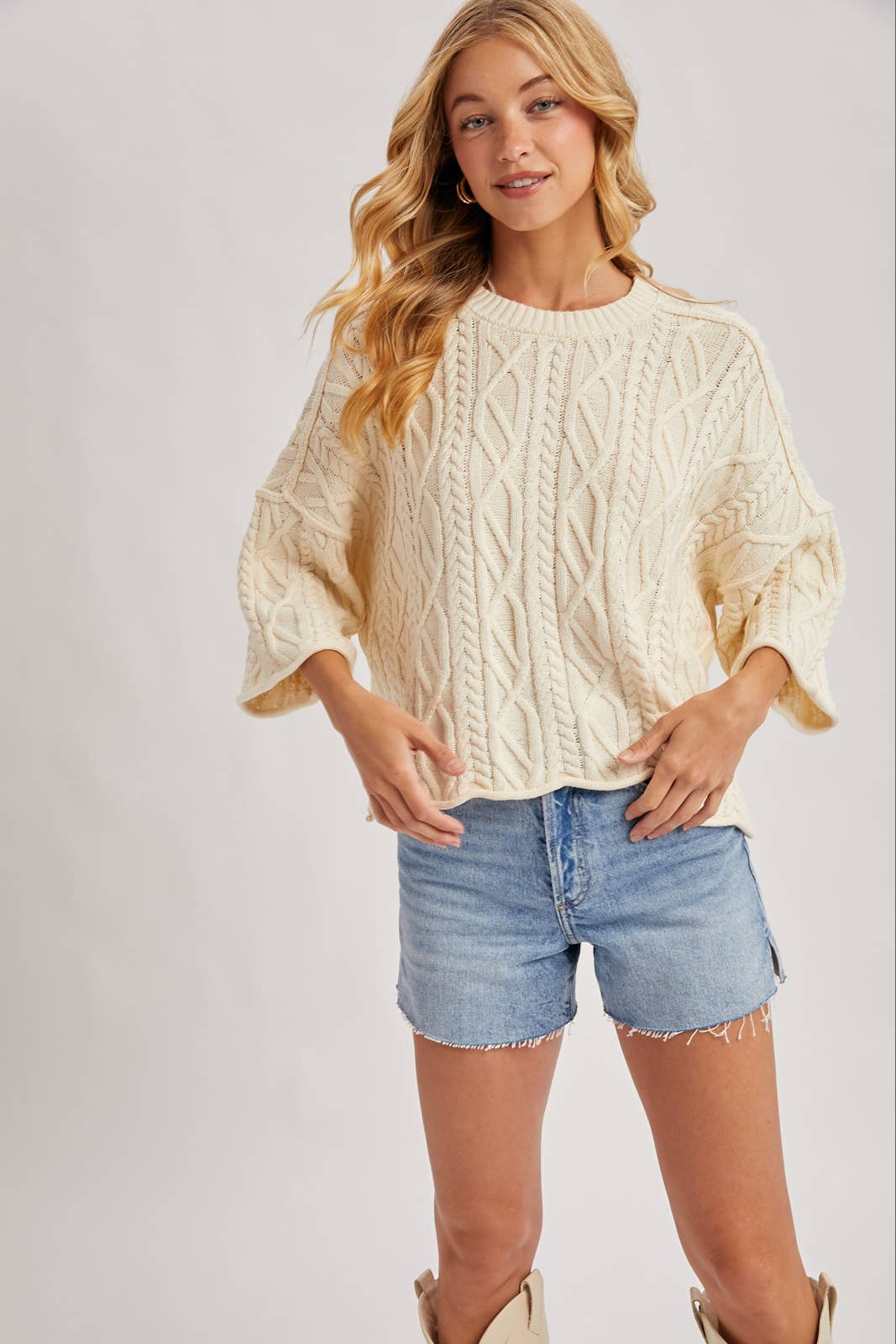 Clarice Cable Knit Sweater