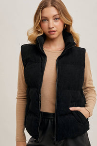 Hana Corded Puffer Vest