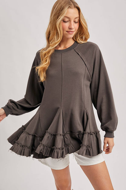 Frenchie Ruffle Top
