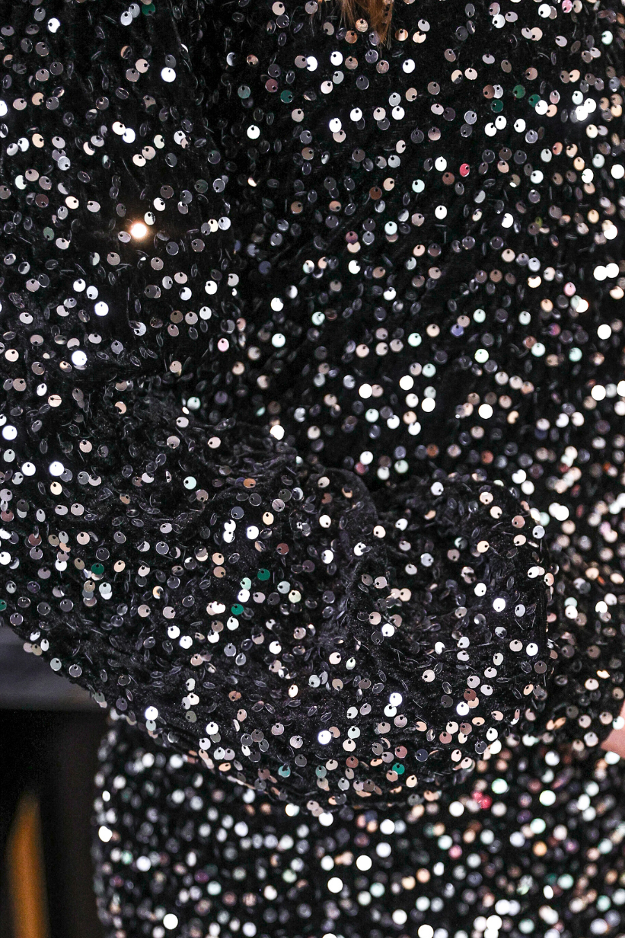 Black Flame Sequin Dress