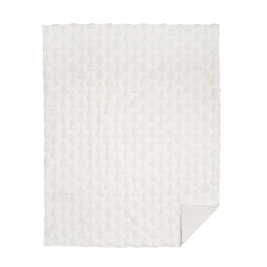 Christmas Frosted Tree Throw Blanket