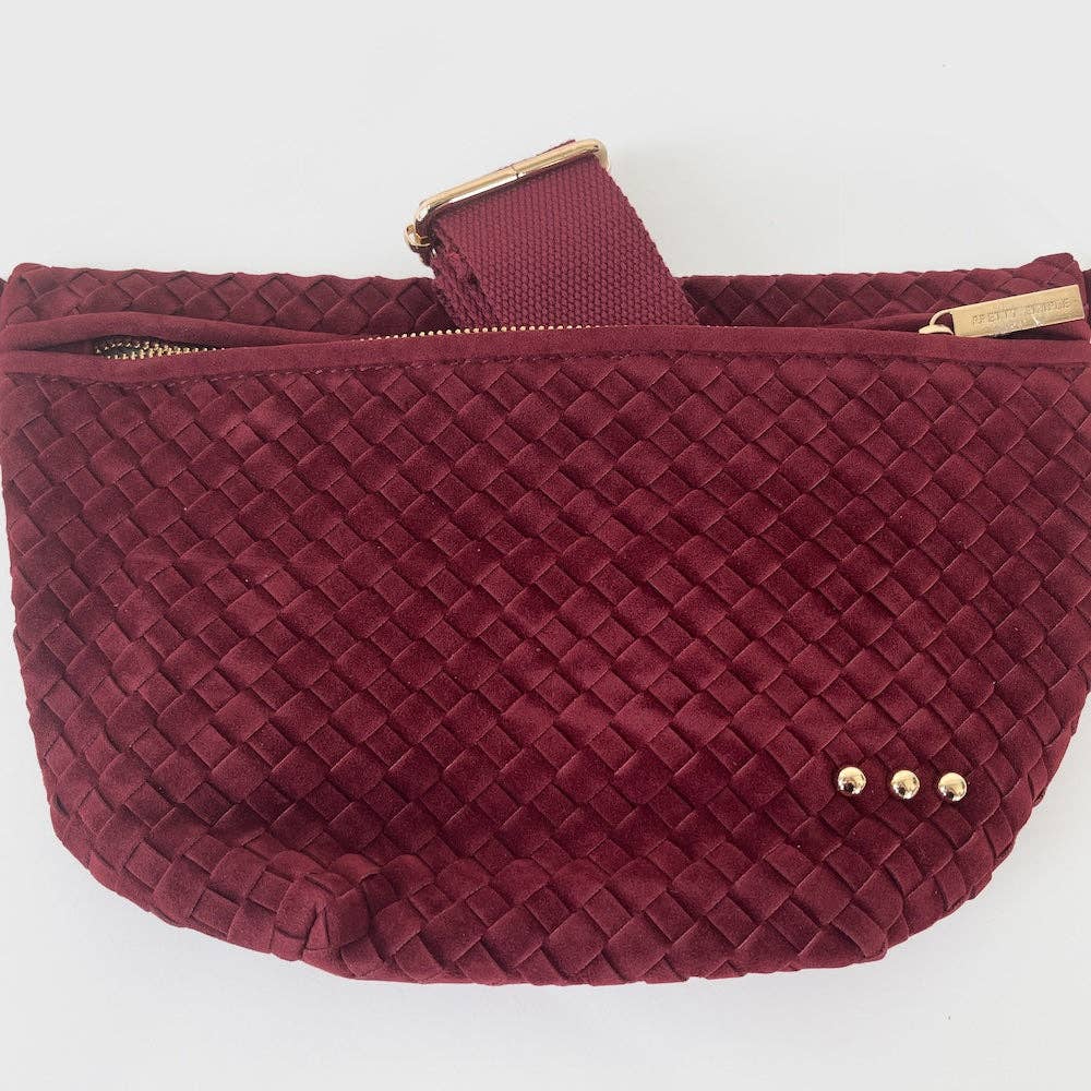Suede Westlyn Woven Bum Bag