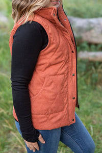 IN STOCK Corduroy Vest - Pumpkin FINAL SALE