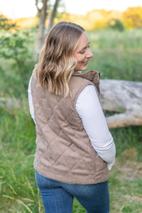 IN STOCK Corduroy Vest - Mocha FINAL SALE