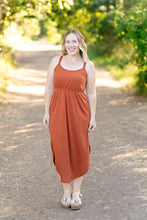 Load image into Gallery viewer, IN STOCK Reagan Ribbed Midi Dress - Rust | Women&#39;s Dress FINAL SALE