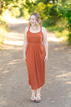 Load image into Gallery viewer, IN STOCK Reagan Ribbed Midi Dress - Rust | Women&#39;s Dress FINAL SALE