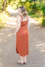 Load image into Gallery viewer, IN STOCK Reagan Ribbed Midi Dress - Rust | Women&#39;s Dress FINAL SALE