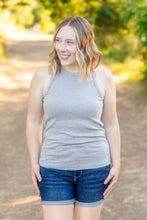 Load image into Gallery viewer, Tara Ribbed Tank - Grey | Women&#39;s Tank Top