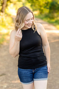 IN STOCK Tara Ribbed Tank - Black | Women's Tank Top