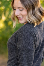 Load image into Gallery viewer, IN STOCK Brittney Button Sweater - Charcoal | Women&#39;s Long Sleeve FINAL SALE