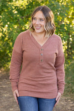 Load image into Gallery viewer, Brittney Button Sweater - Terra Cotta | Women&#39;s Long Sleeve