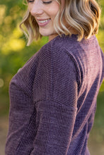 Load image into Gallery viewer, IN STOCK Brittney Button Sweater - Purple | Women&#39;s Long Sleeve FINAL SALE