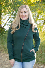 Load image into Gallery viewer, IN STOCK Quinn ZipUp Cowl - Evergreen | Women&#39;s Hoodie